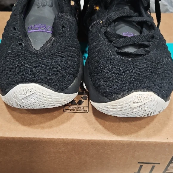 Black and Purple Girl's Shoes - Picture 5 of 11